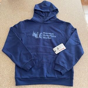 NWT Marmot Mountain Works Pullover Hoodie Twilight Blue Women’s Small (S) $65
